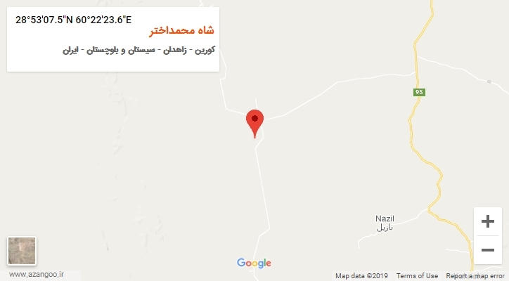 روستای شاه محمداختر بر روی نقشه