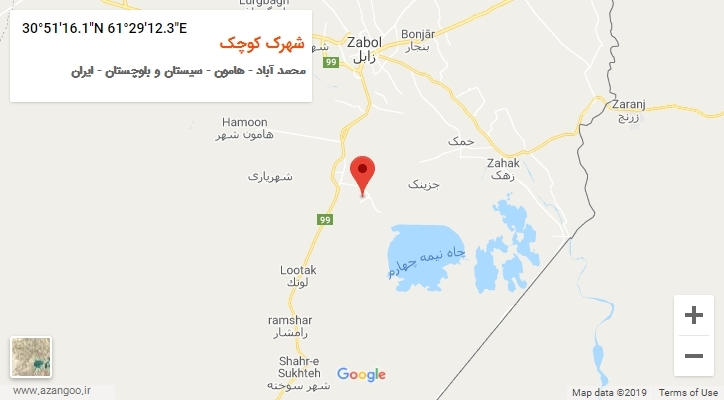 روستای شهرک کوچک بر روی نقشه