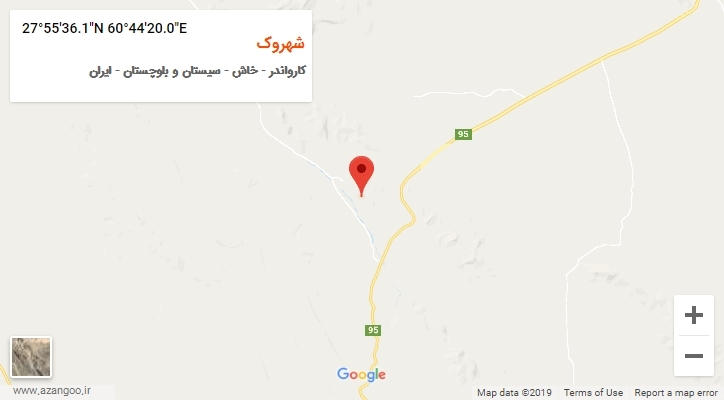 روستای شهروک بر روی نقشه