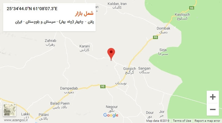 روستای شمل بازار بر روی نقشه