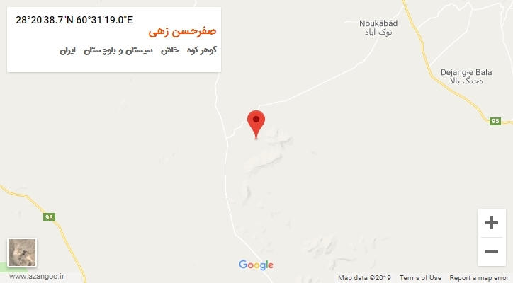 روستای صفرحسن زهی بر روی نقشه