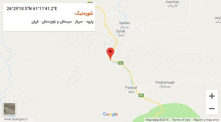 روستای شورمتیک بر روی نقشه
