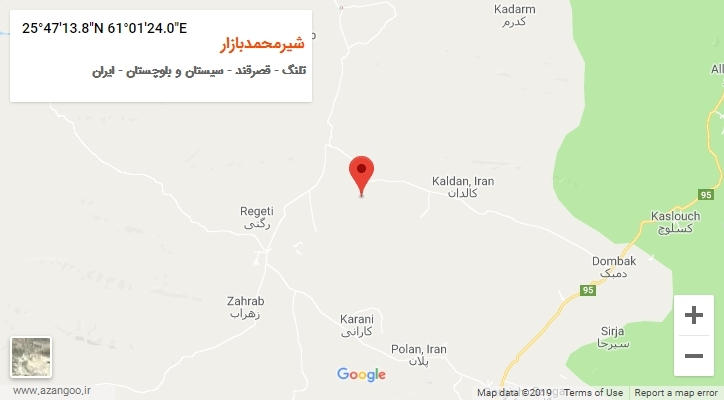 روستای شیرمحمدبازار بر روی نقشه