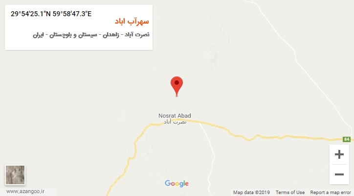 روستای سهرآب اباد بر روی نقشه