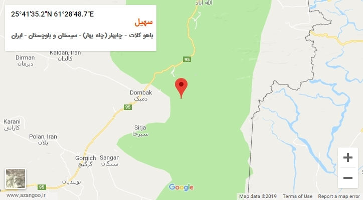 روستای سهیل بر روی نقشه
