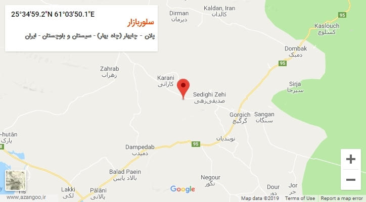 روستای سلوربازار بر روی نقشه