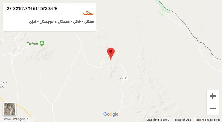 روستای سنگ بر روی نقشه