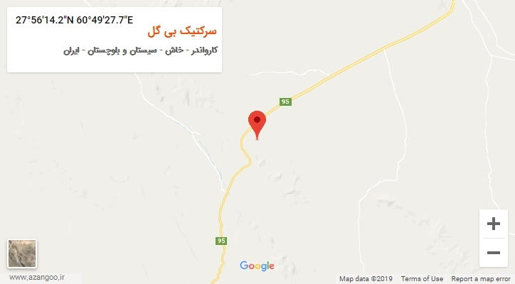 روستای سرکتیک بی گل بر روی نقشه