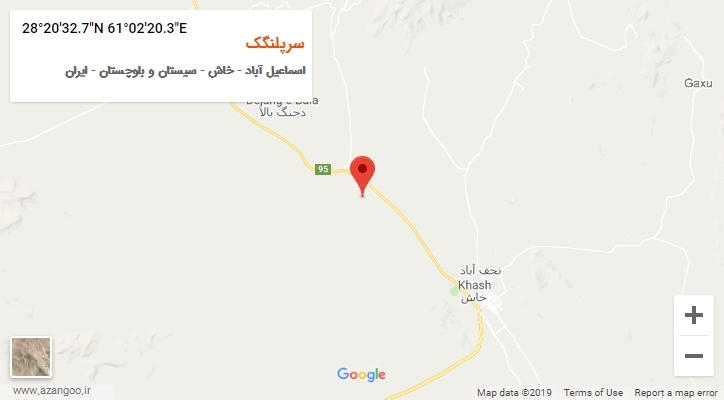 روستای سرپلنگک بر روی نقشه