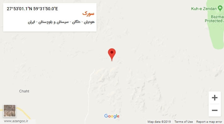 روستای سورک بر روی نقشه