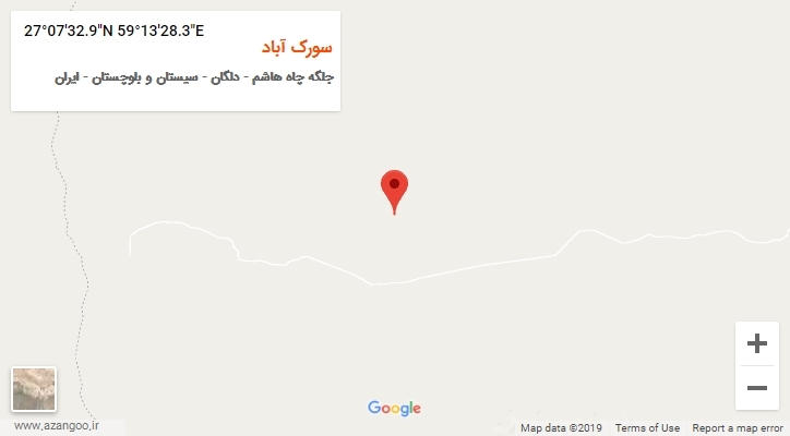 روستای سورک آباد بر روی نقشه