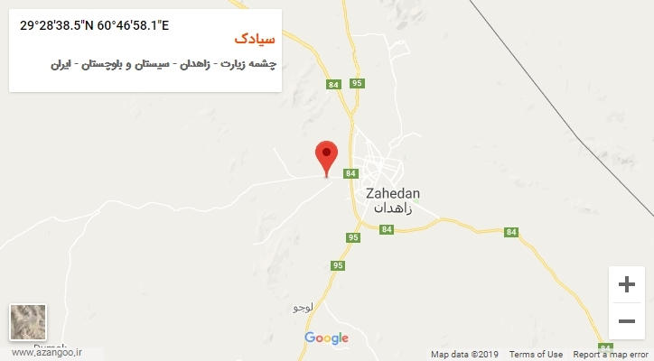 روستای سیادک بر روی نقشه