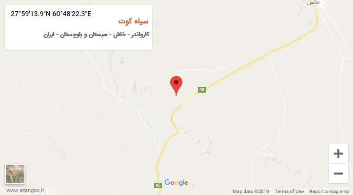 روستای سیاه کوت بر روی نقشه