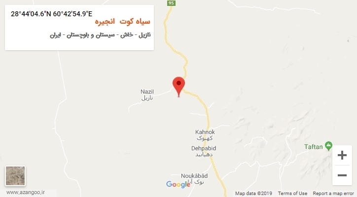 روستای سیاه کوت  انجیره بر روی نقشه