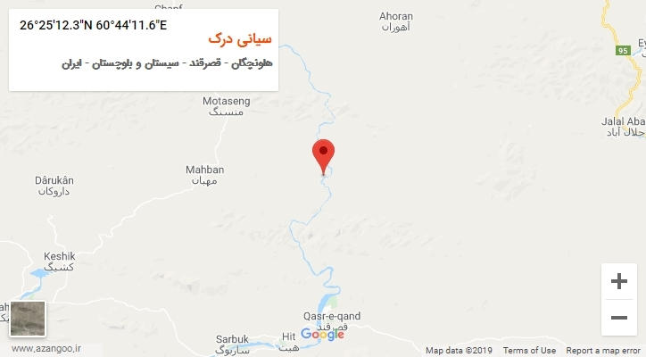 روستای سیانی درک بر روی نقشه