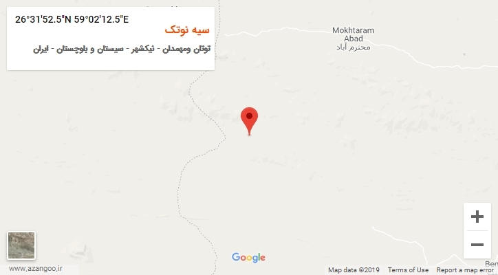 روستای سیه نوتک بر روی نقشه