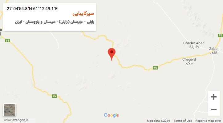 روستای سیرکاییایی بر روی نقشه