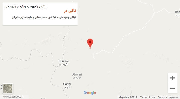 روستای تاگی در بر روی نقشه