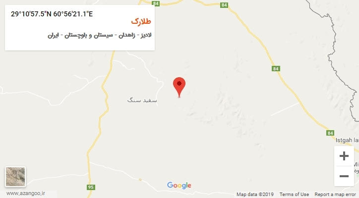 روستای طلارک بر روی نقشه