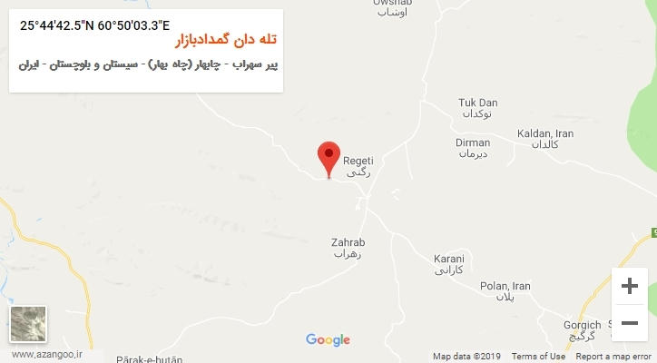 روستای تله دان گمدادبازار بر روی نقشه