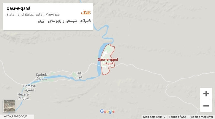 دهستان تلنگ بر روی نقشه