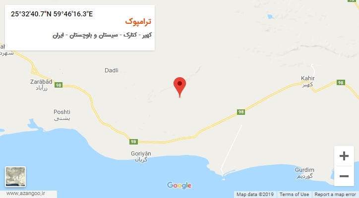 روستای ترامپوک بر روی نقشه
