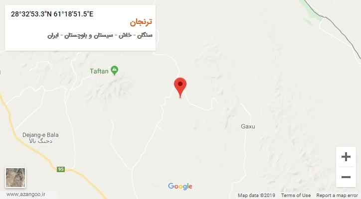 روستای ترنجان بر روی نقشه
