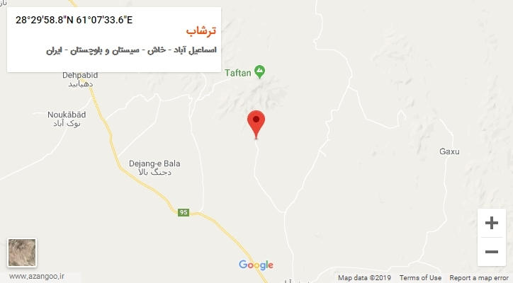 روستای ترشاب بر روی نقشه