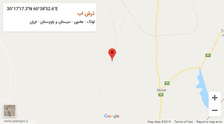 روستای ترش اب بر روی نقشه