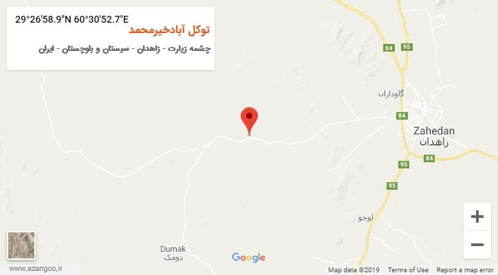 روستای توکل آبادخیرمحمد بر روی نقشه