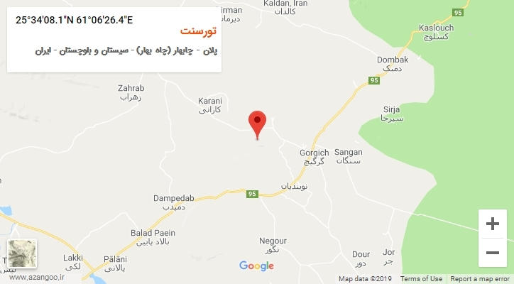 روستای تورسنت بر روی نقشه