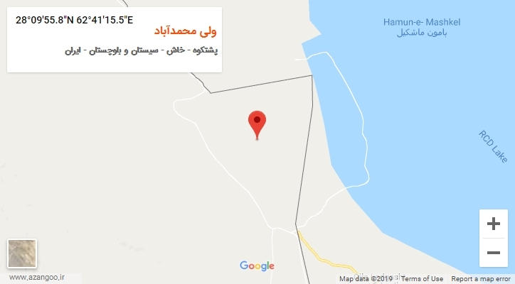 روستای ولی محمدآباد بر روی نقشه