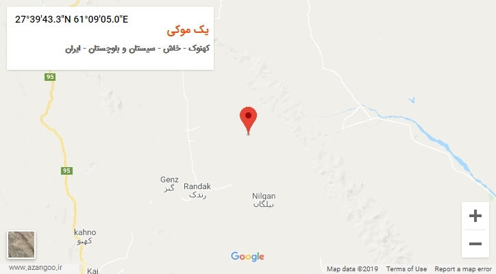 روستای یک موکی بر روی نقشه