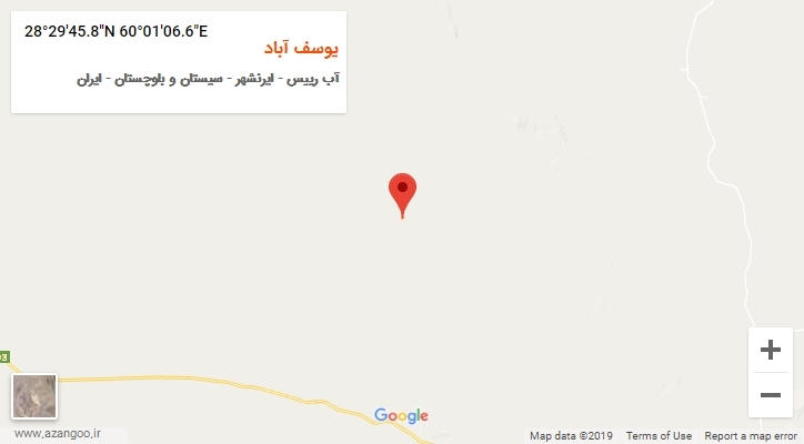 روستای یوسف آباد بر روی نقشه