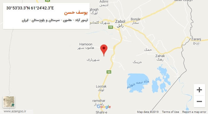 روستای یوسف حسن بر روی نقشه