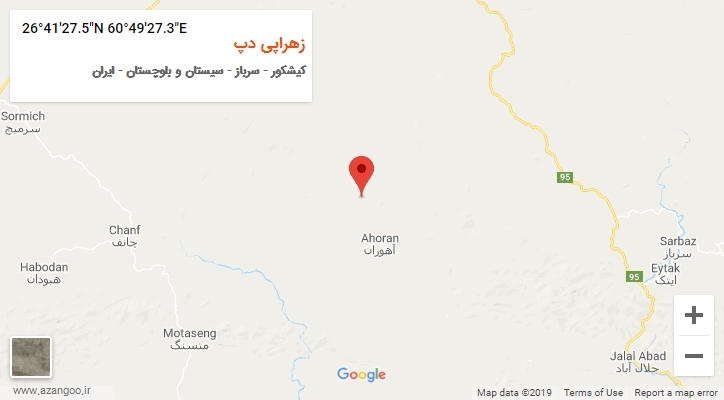 روستای زهراپی دپ بر روی نقشه