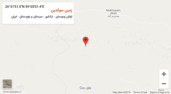 روستای زمین سوکدین بر روی نقشه