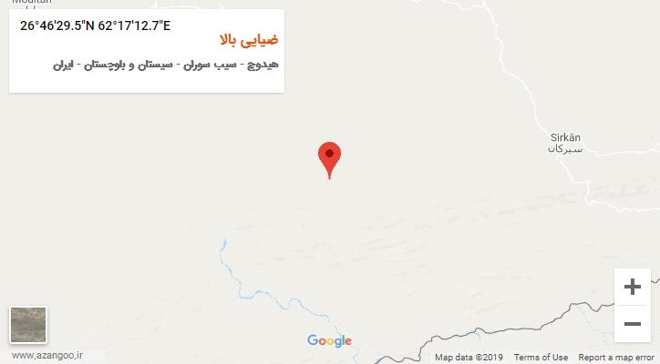 روستای ضیایی بالا بر روی نقشه