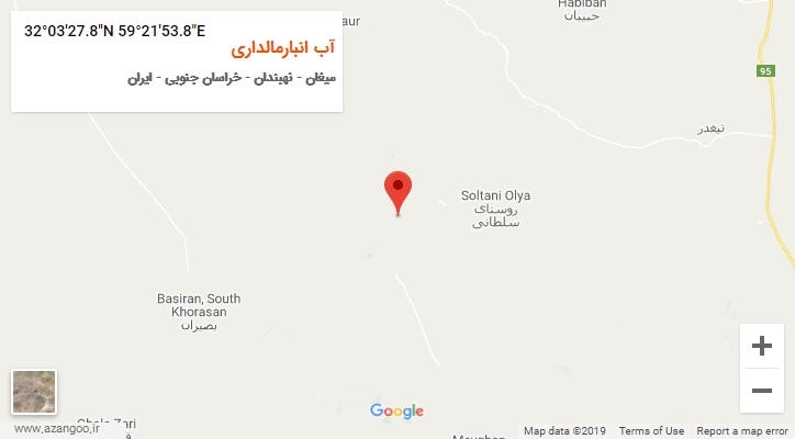 روستای آب انبارمالداری بر روی نقشه