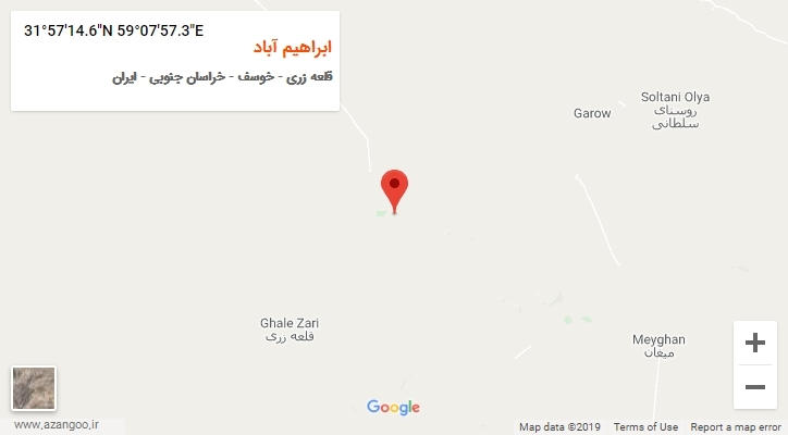 روستای ابراهیم آباد بر روی نقشه