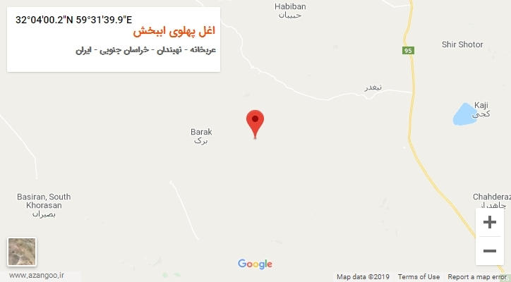 روستای اغل پهلوی اببخش بر روی نقشه