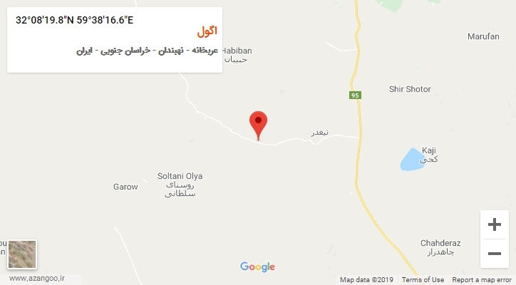 روستای اگول بر روی نقشه