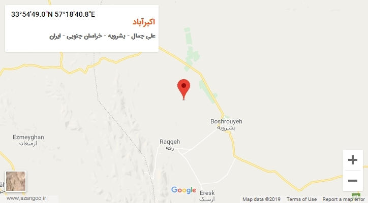 روستای اکبرآباد بر روی نقشه