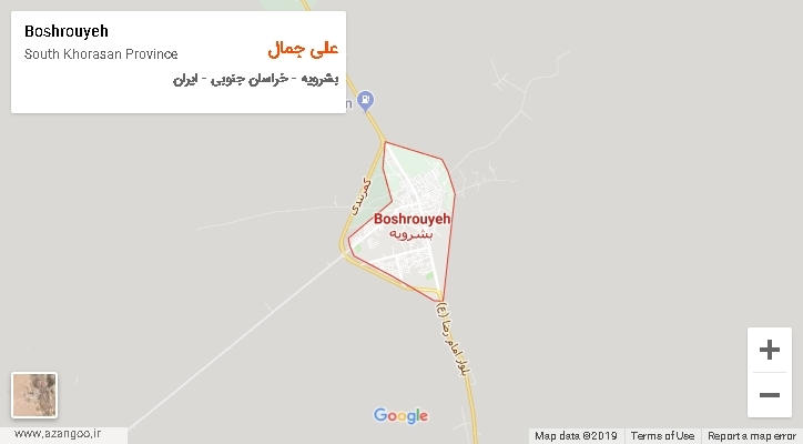 دهستان علی جمال بر روی نقشه