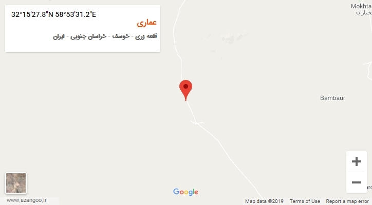 روستای عماری بر روی نقشه