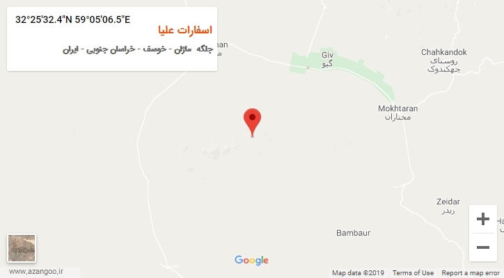 روستای اسفارات علیا بر روی نقشه