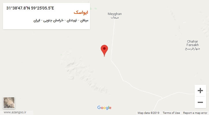 روستای ایواسک بر روی نقشه