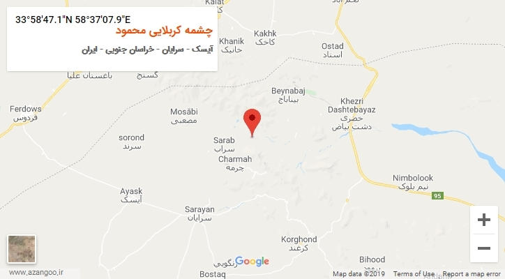 روستای چشمه کربلایی محمود بر روی نقشه