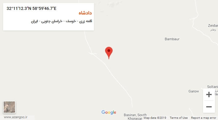 روستای دادشاه بر روی نقشه