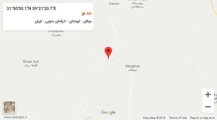 روستای ده نو بر روی نقشه